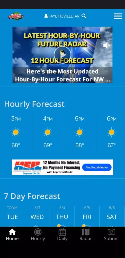 Your Weather应用截图