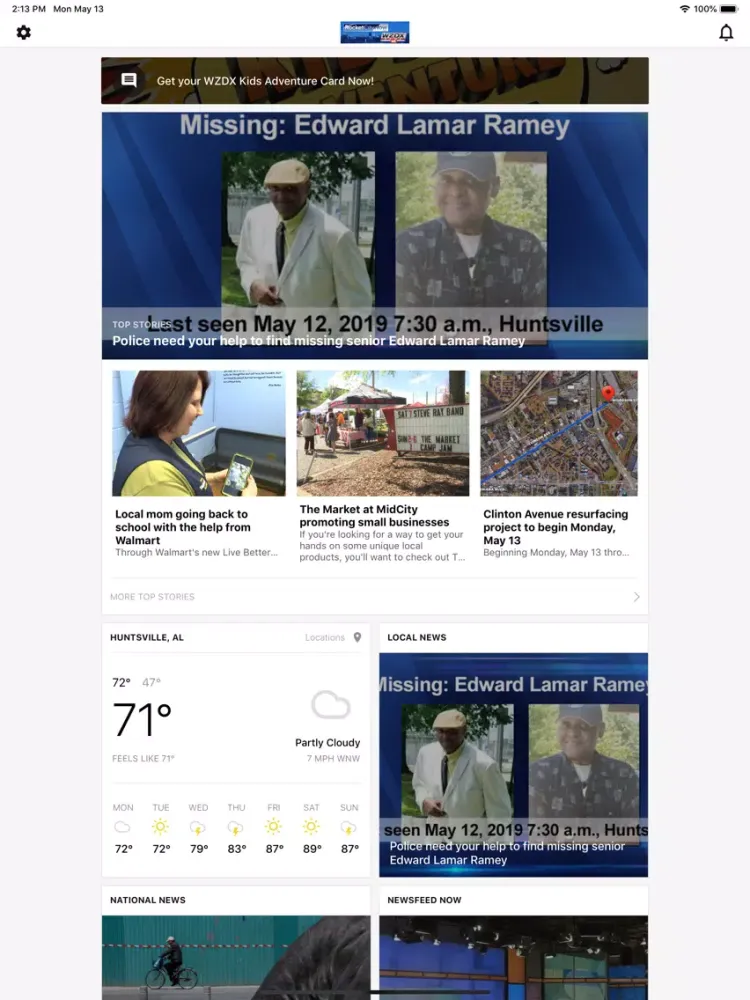 Captures d'écran de WZDX News RocketCityNow iPad 
