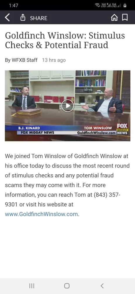 Zrzuty ekranu WFXB FOX