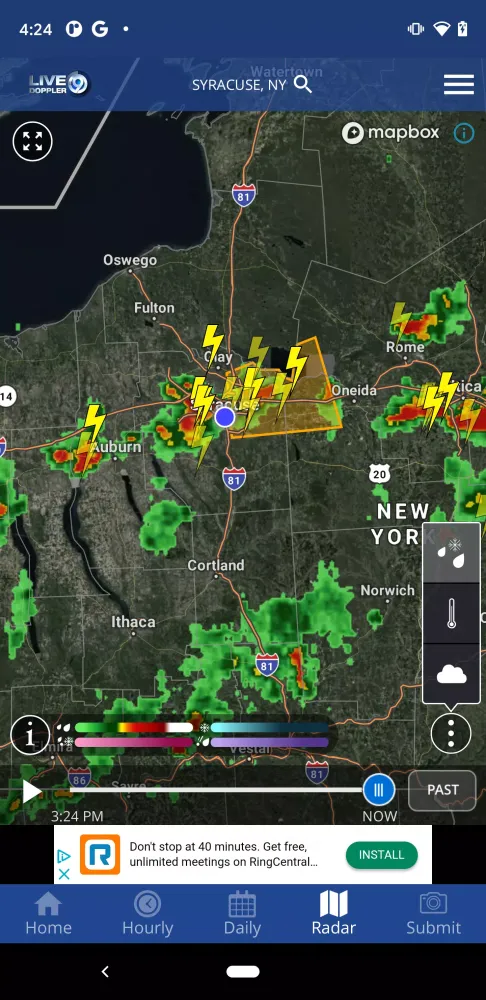 Скриншоты WSYR Storm Team App
