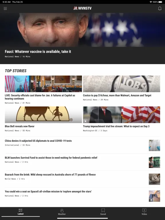 WVNS 59News iPad  Screenshots