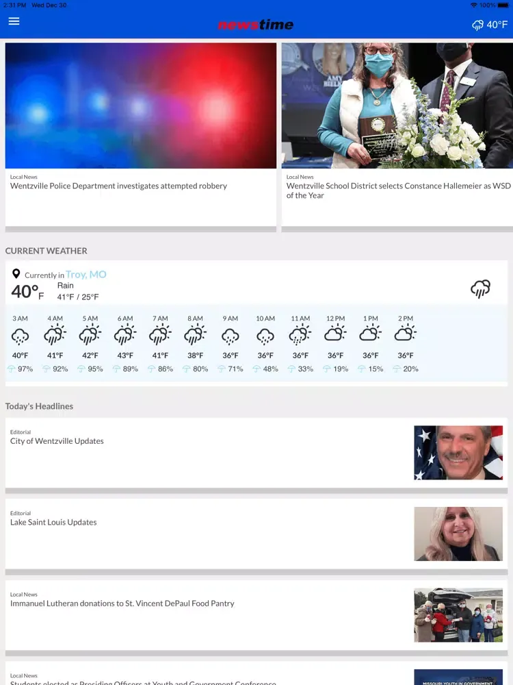 Newstime-MO iPad  Screenshots
