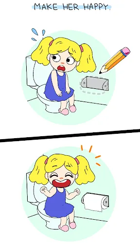 Draw Happy Puzzle : brain apps Screenshots