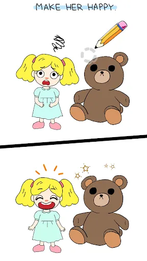 Draw Happy Puzzle : brain apps Screenshots