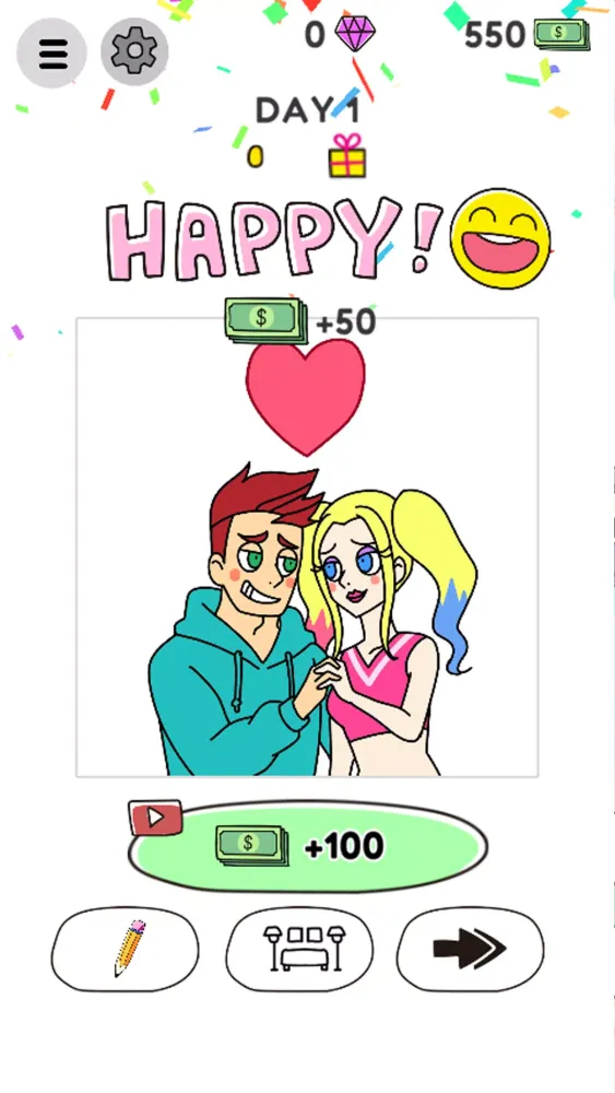 Tangkapan layar Draw Happy World : Puzzle Game