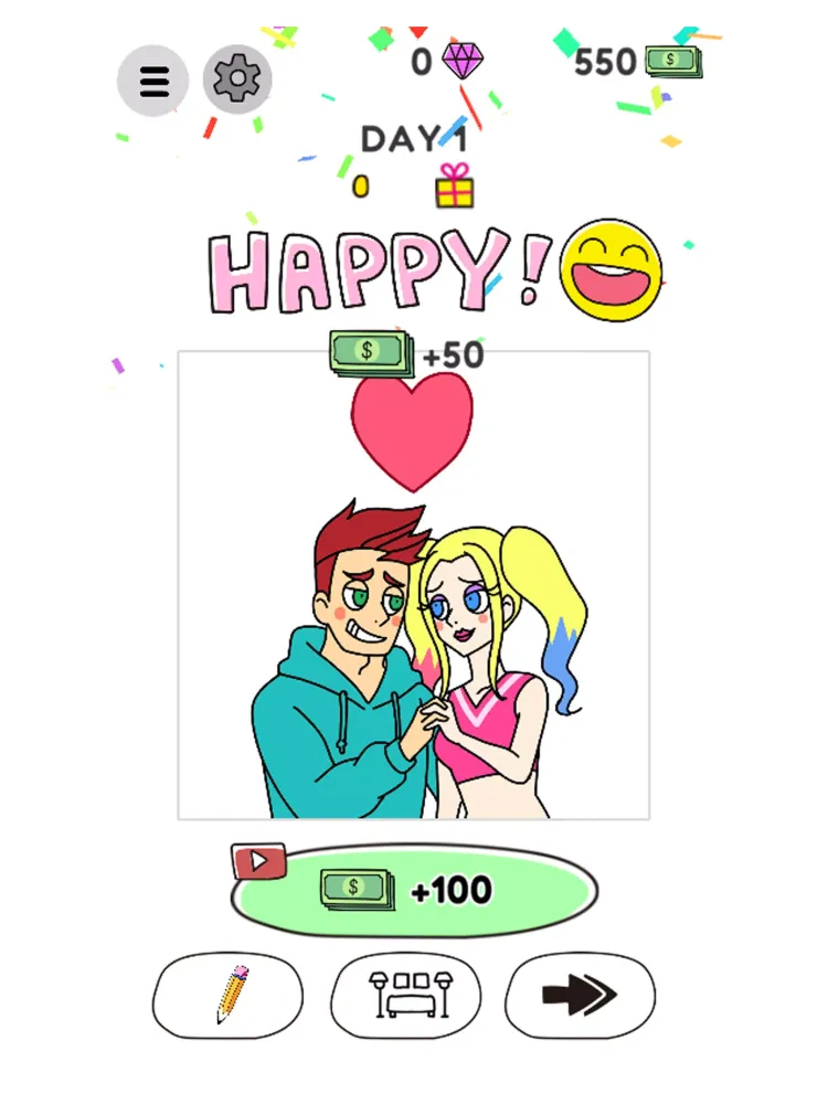 Tangkapan layar Draw Happy World : Puzzle Game