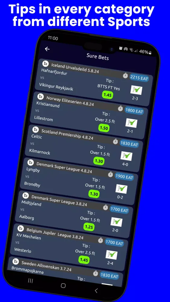 Capturas de pantalla de Football Sure Tips