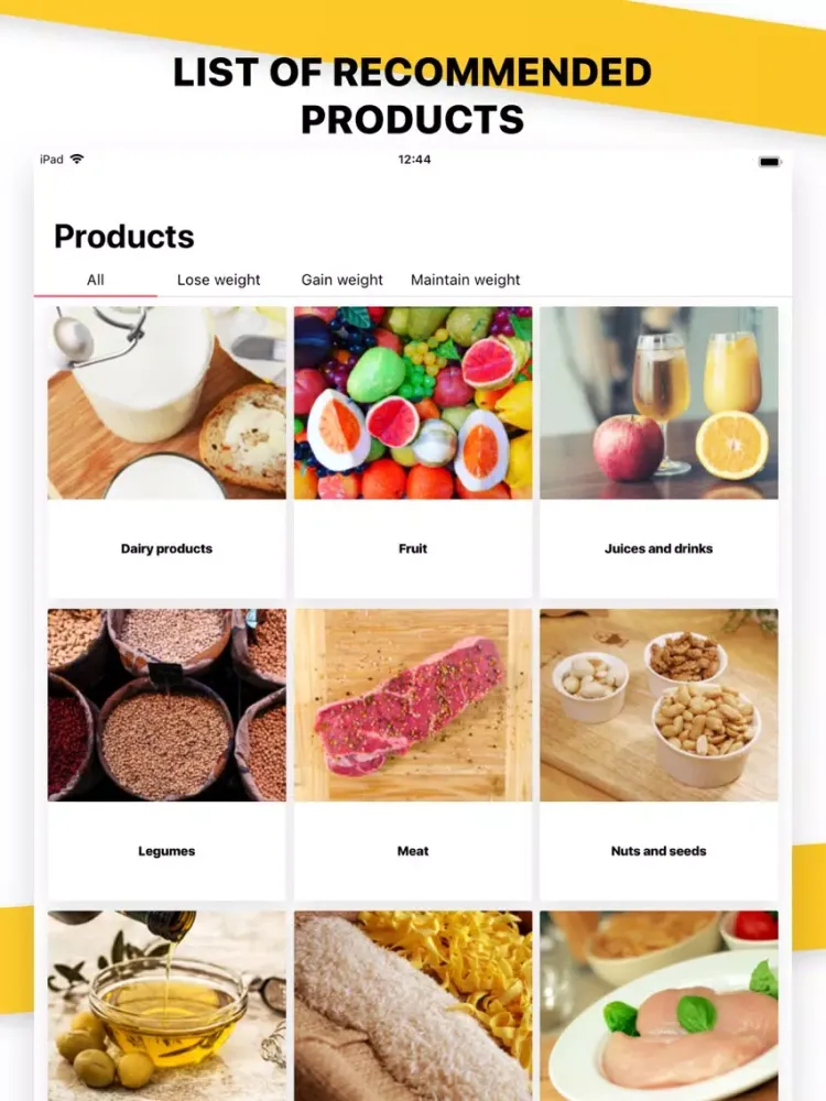 صور Blood Diet Plan - Meal planner iPad 