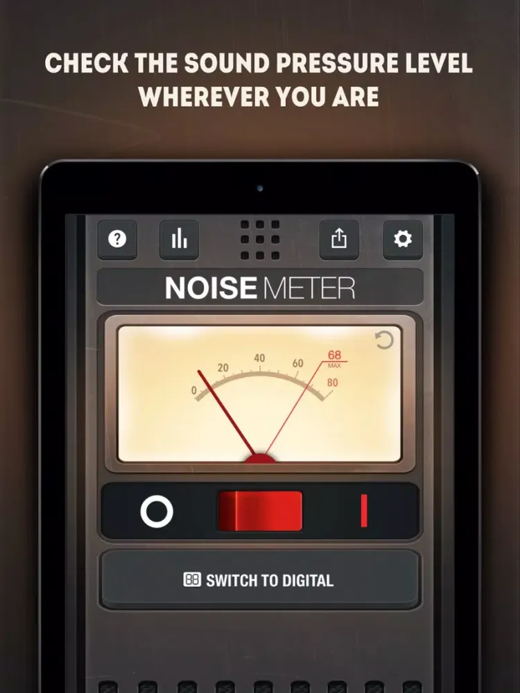 Tangkapan layar Noise Level Meter - dB Measure iPad 