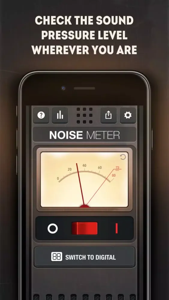 Tangkapan layar Noise Level Meter - dB Measure