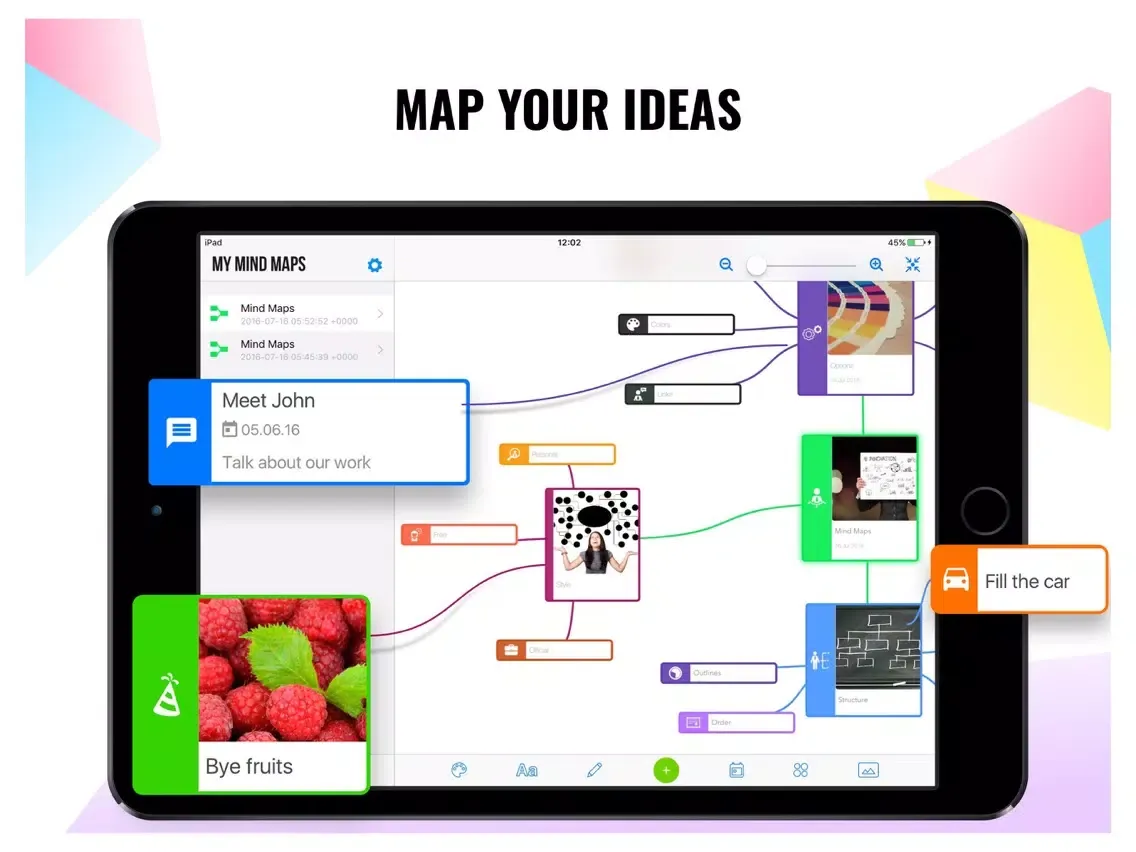 Idea Mapping — Mind Notes iPad  Screenshots