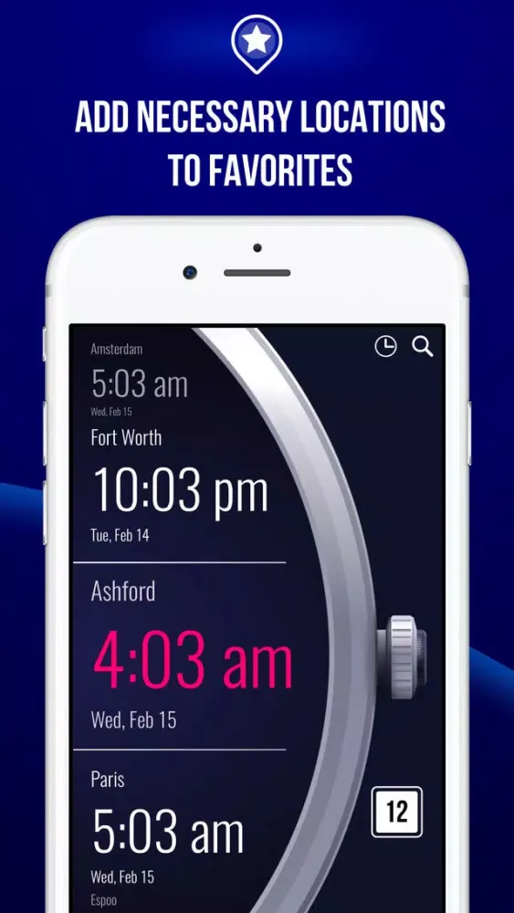 World Clock - Time Zones スクリーンショット