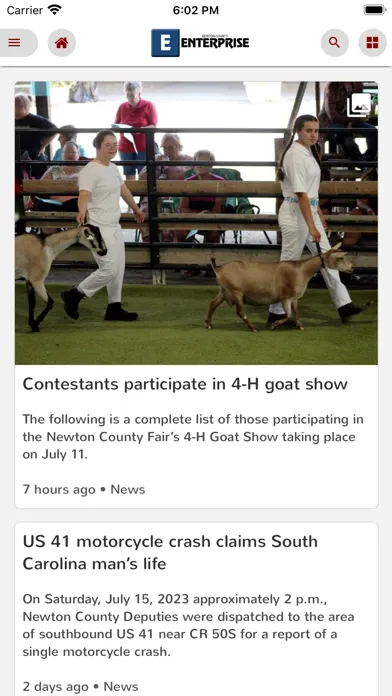 Capturas de pantalla de Newton County Enterprise