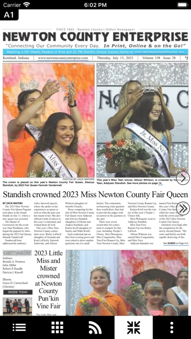 Capturas de pantalla de Newton County Enterprise