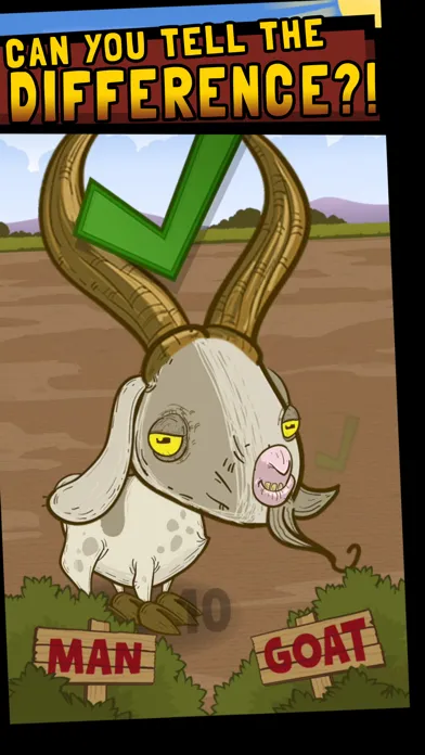 Zrzuty ekranu Man Or Goat - a funny game about goat noises