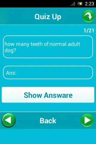 quiz answer Screenshots