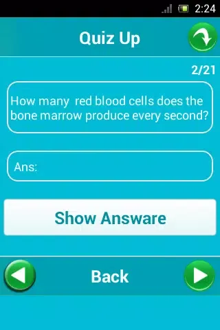 quiz answer Screenshots