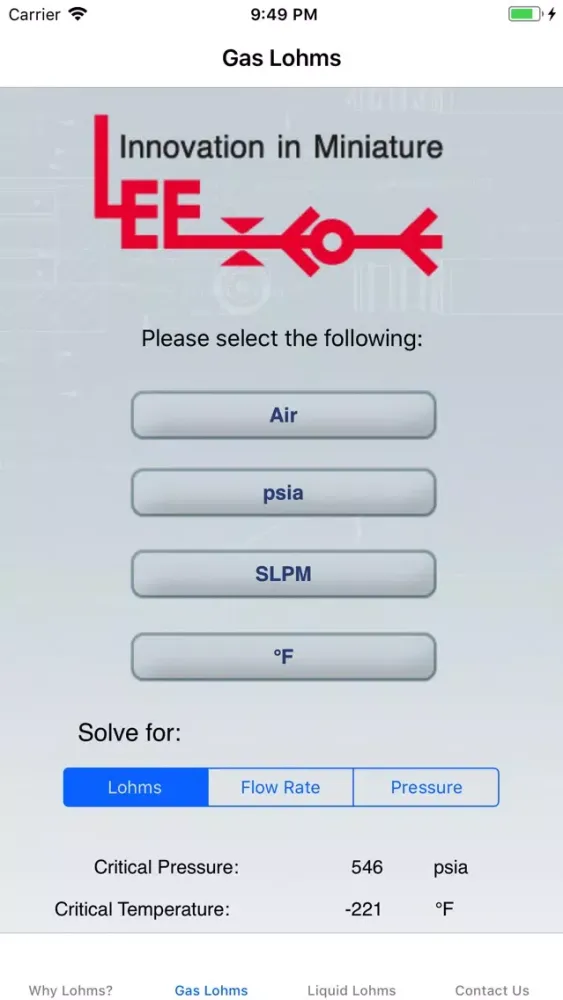 Tangkapan skrin Lee Lohm Calculator