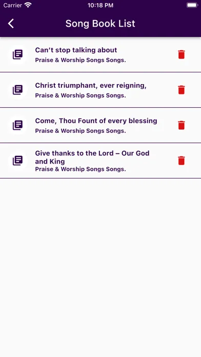 Capturas de pantalla de Christian Song Lyrics
