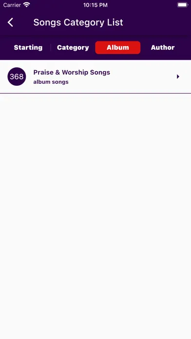 Capturas de pantalla de Christian Song Lyrics