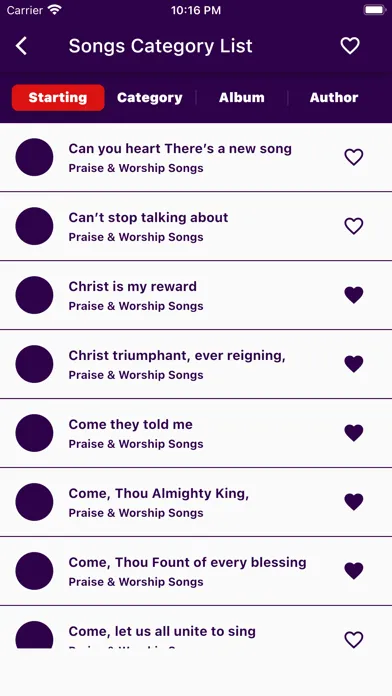 Capturas de pantalla de Christian Song Lyrics