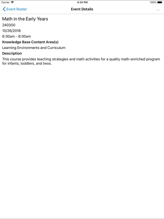 Capturas de pantalla de SC Endeavors Registry iPad 