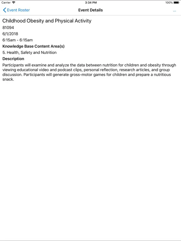 Capturas de pantalla de SC Endeavors Registry iPad 