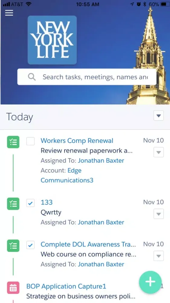 Capturas de tela do Agency Sales Central