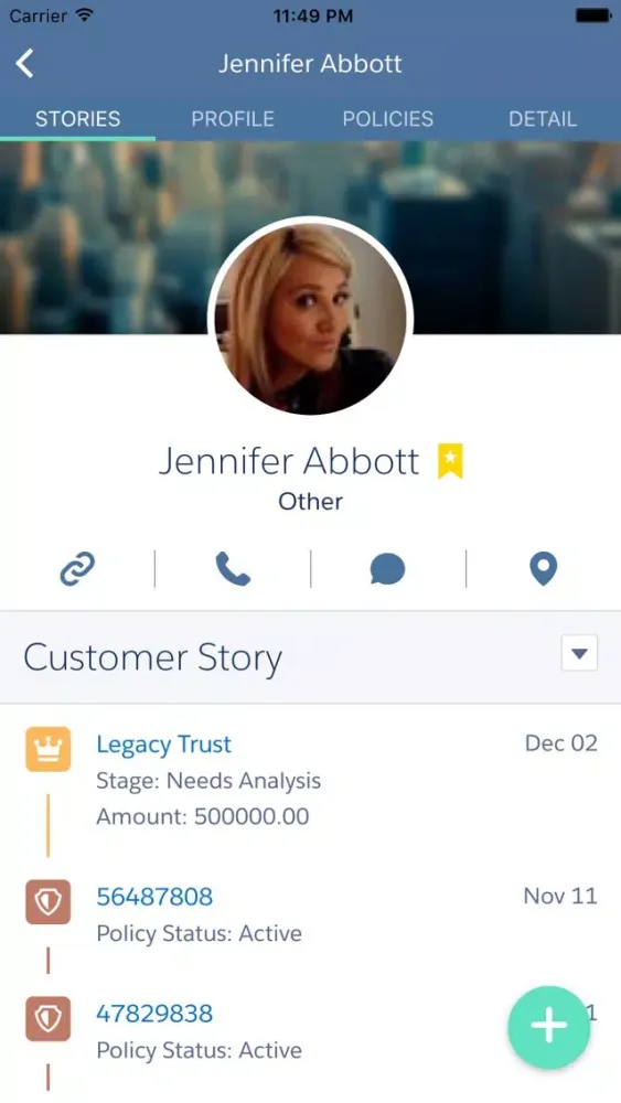 Capturas de tela do Agency Sales Central
