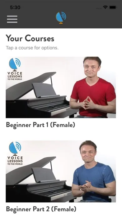 Voice Lessons To The World应用截图