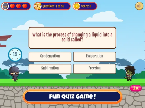 Captures d'écran de Ninja Vs Zombies - Quiz Game iPad 