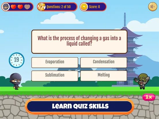 Captures d'écran de Ninja Vs Zombies - Quiz Game iPad 