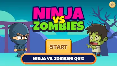 Captures d'écran de Ninja Vs Zombies - Quiz Game
