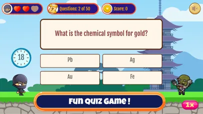 Captures d'écran de Ninja Vs Zombies - Quiz Game