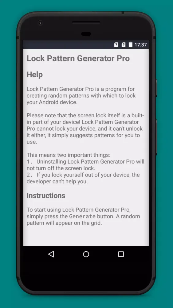 Lock Pattern Generator Screenshots