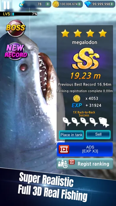 Capturas de tela do Monster Fishing 2024