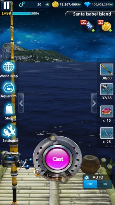 Capturas de tela do Monster Fishing 2024