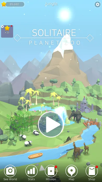 Captures d'écran de Solitaire Planet Zoo