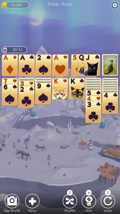 Captures d'écran de Solitaire Planet Zoo