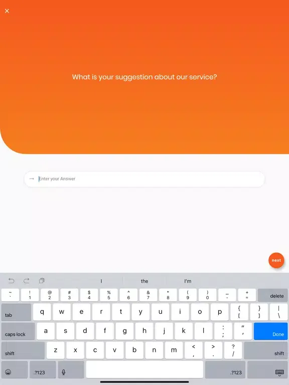 Nexgen Feedback iPad  स्क्रीनशॉट