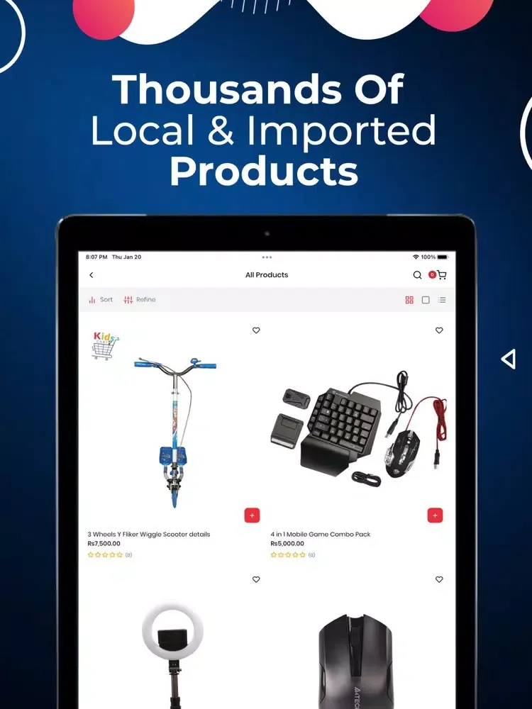 تصاویر NEXGEN SHOP ONLINE STORE iPad 