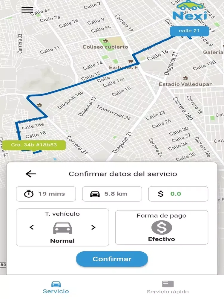 Nexi taxi iPad  سکرین شاٹس