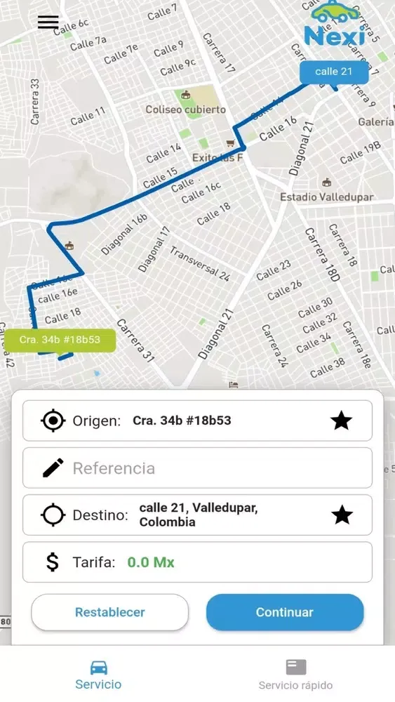 Nexi taxi سکرین شاٹس
