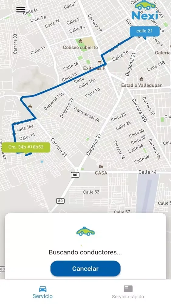 Nexi taxi سکرین شاٹس