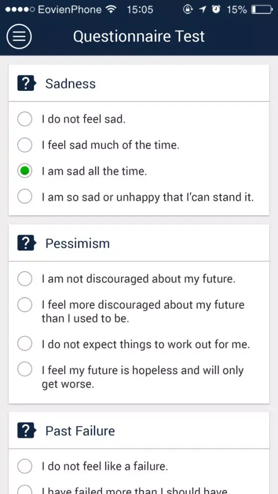 Capturas de tela do Mental Health Wellness