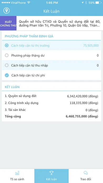 Tham Dinh Gia BDS سکرین شاٹس