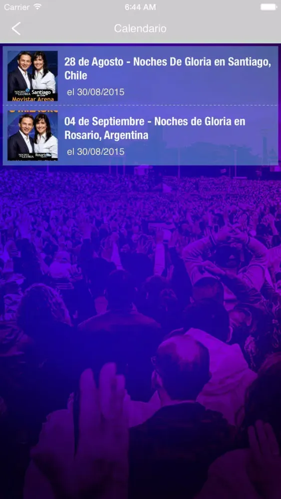 Noches de Gloria Ekran Görüntüleri