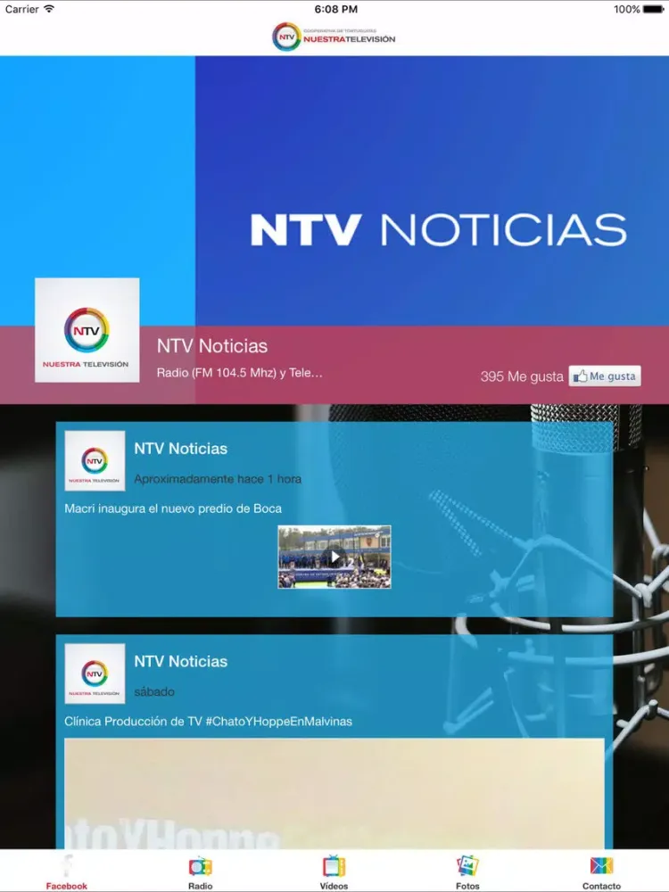 Capturas de pantalla de NTV Radio Oficial iPad 