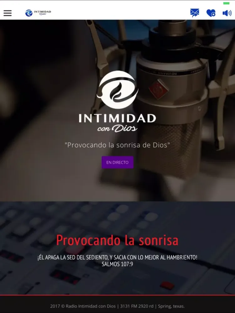 Radio Intimidad iPad  স্ক্রিনশট