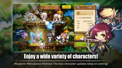 Captures d'écran de MapleStory M: Fantasy MMORPG